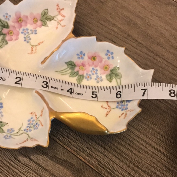 Vintage serving plates lemon servers nappy dishes hand painted R Allen 1950’s 3 - Picture 13 of 16